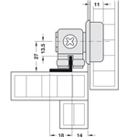 Bánh Xe Silent-Fold 40 Hafele 409.61.750