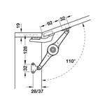 Bas cho phụ kiện tay nâng Hafele 373.66.694