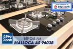 Bếp gas âm 3 vùng nấu Malloca AS 9603B/ Màu đen