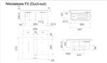 BẾP TỪ KẾT HỢP HÚT MÙI NIKOLATESLA FIT BL/A/60 PRF0167053