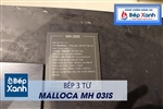 Bếp từ 3 vùng nấu Malloca MH-03IS / Kính Eurokera, dạng xước Metalic kiểu mới