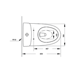 Bồn Cầu 1 Khối Sapporo Hafele 588.79.406