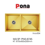 Bồn Rửa Chén 2 Hố INOX304 Pona PNI3-8745