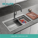 Chậu Rửa Chén Inox 1 Hộc Lớn Bertha Munual Sink Ecalite ES-N17845HS