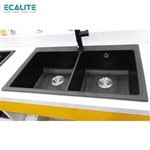 Chậu rửa đá đôi Granite 2A-Series Ecalite EGS-6006.8651B