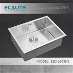 Chậu rửa chén Vision Manual Sink Ecalite ESD-5843HS