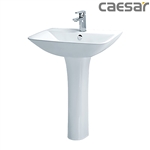 Chậu rửa Lavabo treo tường Caesar L2365 + Chân đứng P2445