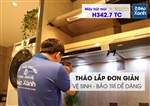 Máy hút mùi Cổ điển 70cm Malloca H342.7 TC (Inox, kính đen)