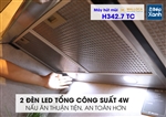 Máy hút mùi Cổ điển 70cm Malloca H342.7 TC (Inox, kính đen)