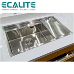 Chậu rửa chén 1 hộc lớn Vision Manual Sink Ecalite ESD-8650HS