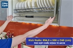 Kệ Bát Di Động Inox Mờ Cao Cấp Eurogold EVI160