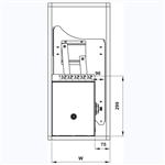 Giá bát đĩa nâng hạ Hafele 504.76.142 - Cho chiều rộng tủ 800 mm