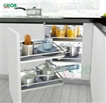 Giá góc liên hoàn nan dẹt inox 304 phải Grob PM304-290R