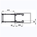 Kệ đựng gia vị Hafele 549.20.231 - Cho chiều rộng tủ 200 mm