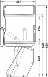 Kệ nâng hạ Imove Hafele 504.68.913 - 600mm