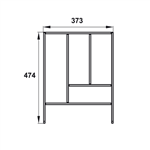 Khay Chia Ngăn Kéo Rộng 450mm Hafele 552.52.804