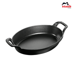 Khay oval Staub 23cm - Màu đen