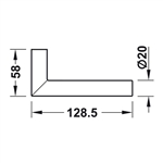 Khóa điện tử tay nắm ngoài Hafele 917.63.603