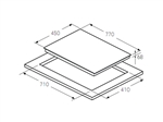 Bếp từ kết hợp điện Hafele HC-M773A 536.01.705