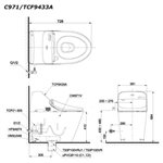 Bàn Cầu Điện Tử ToTo C971/TCF9433A