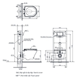 Bàn Cầu Treo Tường ToTo CW162/TC384CVK