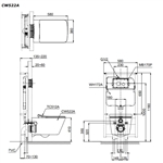 Bàn Cầu Treo Tường ToTo CW522A/TC512A