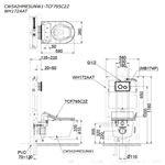 Bàn Cầu Treo Tường ToTo CW542HME5UNW1/TCF795C2Z/WH172AAT