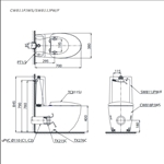 Bàn Cầu Hai Khối ToTo CW811PJWS/SW811JPW/F/THX919