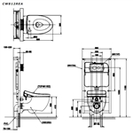 Bàn Cầu Treo Tường ToTo CW812REA/TCF4911EZ/WH172AT