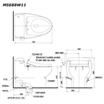 Bàn Cầu Một Khối ToTo MS688W11#XW