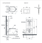 Bàn Cầu Treo Tường ToTo CW762#XW/TC384CVK#W