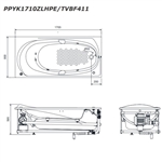 Bồn Tắm Ngọc Trai ToTo PPYK1710ZLHPE#P/DB501R-2B