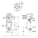 Bồn Tiểu Nam Treo Tường ToTo U57K#W/T62-16V1/HT025005/T9RA/T64BW