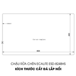 Chậu rửa chén Vision Manual Sink Ecalite ESD-8248HS