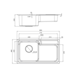 Chậu rửa chén Inox Malloca MS 1028 N