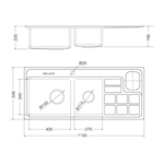 Chậu rửa chén Inox Malloca MS 8817 N