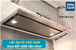 Máy Hút Mùi Âm Tủ Malloca Visso K7205/ Màu Inox/ Dạng Hidden