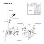 Bộ Sen Tắm Nóng Lạnh ToTo TBG09302V/TBW02017A