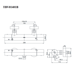 Sen Tắm Nóng Lạnh TOTO TBV01401B