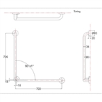 Thanh Tay Vịn ToTo T113BL9/T110D3R(x3)