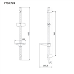 Thanh Trượt Sen Tắm ToTo TTSR701