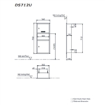 Tủ Đựng Giấy Và Thùng Rác Kết Hợp ToTo DS712U