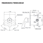 Van Điều Chỉnh Nóng Lạnh TOTO TBG09303V/TBN01001B