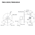 Van Điều Chỉnh Nóng Lạnh TOTO TBG11303V/TBN01001B