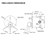 Van Điều Chỉnh Nóng Lạnh TOTO TBG11304V/TBN01001B