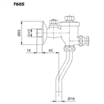 Van Nhấn Tiểu Nam ToTo T60S