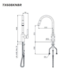 Vòi Bếp ToTo TX608KNBR Nóng Lạnh