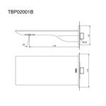 Vòi Xả Bồn Gắn Tường ToTo TBP02001B