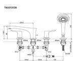 Vòi Xả Bồn Gắn Bệ Đá ToTo TBG01202B