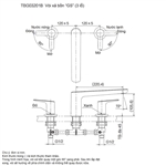 Vòi Xả Bồn Gắn Bệ Đá ToTo TBG03201B